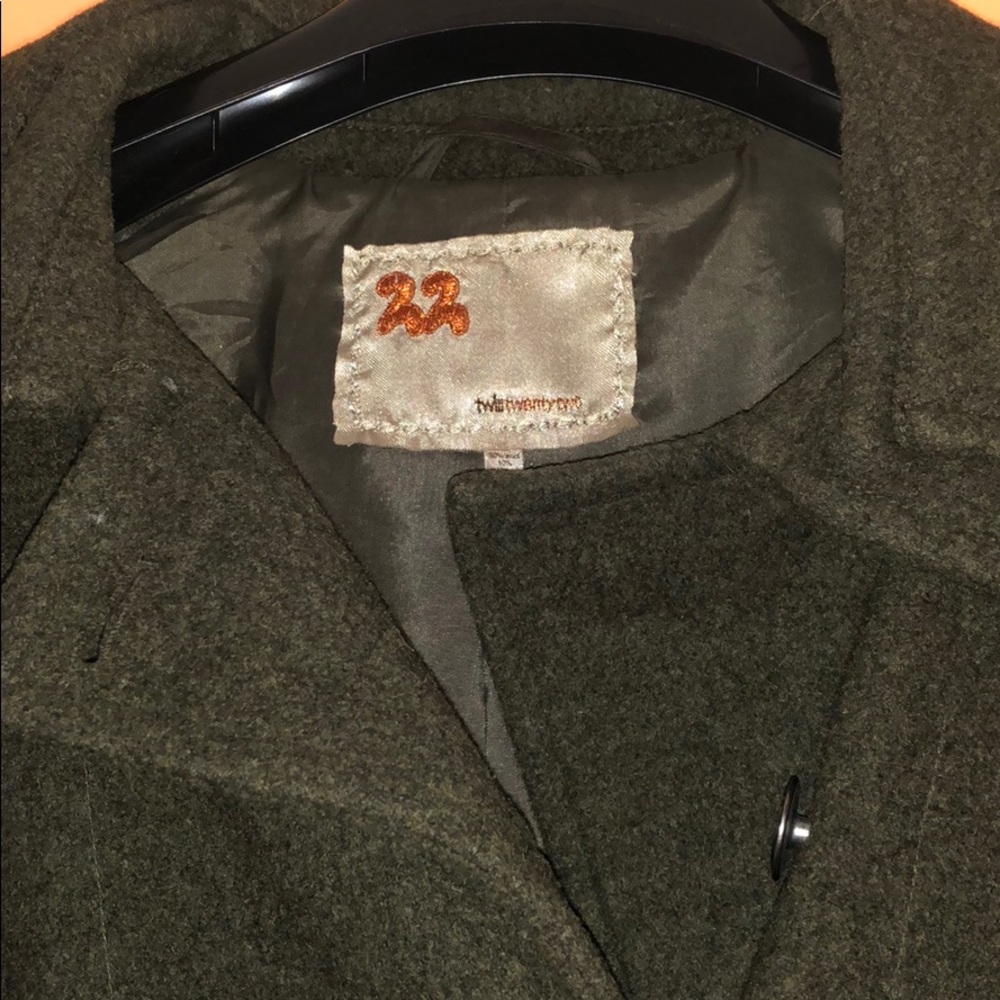 Twill Twenty Two Coat Dark Green Size Medium - image 2